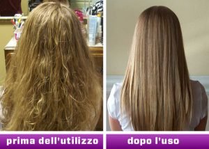 Prima e dopo Hair Straightener